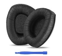 Linkidea Coussinets de rechange compatibles avec Sennheiser RS160, HDR160, RS170, HDR170, RS180, HDR180, HDR180, cache-oreilles, coussinets de casque (similicuir/noir)