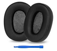 Linkidea Coussinets de Rechange pour Casque Audio Technica ATH-M50X, ATH-M50XBT, ATH-M60X, ATH-M50xBT2, ATH-M50, ATH-M40X, ATH-M30, ATH-M20, AR5BT (Cuir protéiné/Noir)