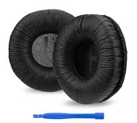 Linkidea Coussinets de rechange pour casque JBL JR300, JR300BT, T450BT, T500BT, Tune 500, Tune 500BT, Tune 510BT (similicuir/noir)