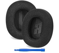 Linkidea Coussinets de rechange pour casque Lifestyle E65BTNC, Duet NC, Live 650 BTNC, Live 660 BTNC (tissu en maille/noir)