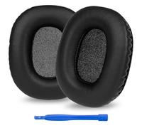 Linkidea Coussinets de rechange pour casque Marshall Monitor (première génération) - Coussinets d'oreille (cuir protéiné/noir)