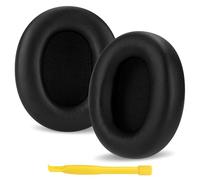 Linkidea Coussinets de rechange pour casque Skullcandy Crusher ANC 2 (cuir protéiné/noir)