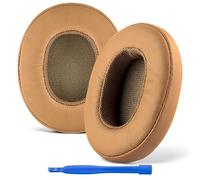 Linkidea Coussinets de Rechange pour Casque Skullcandy Crusher Wireless/Crusher Evo/Crusher ANC/Hesh 3/Venue ANC (Cuir protéiné/Marron)