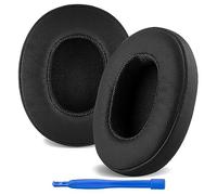 Linkidea Coussinets de Rechange pour Casque Skullcandy Crusher Wireless/Crusher Evo/Crusher ANC, Hesh 3/ Evo/ANC, Venue ANC (Cuir protéiné/Noir)