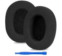 Linkidea Coussinets de rechange pour casque Skullcandy Crusher Wireless, Crusher Evo, Crusher ANC, Hesh 3, Hesh EVO, Hesh ANC (tissu en maille/noir)