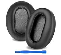 LinkIdea Coussinets de rechange pour casque Sony MDR-1AM2, MDR-1AM2/B (cuir protéiné/noir)