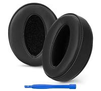 Linkidea Coussinets d'oreille de rechange pour casque Sennheiser HD4.50BT, HD4.50BTNC, HD4.40BT, HD4.30G, HD4.20S, HD458BT, HD450 (cuir protéine/noir)