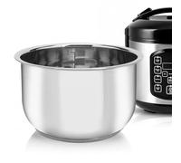 Linkidea Cuve intérieure en Acier Inoxydable pour cuiseur à Riz, Compatible avec Le modèle AROMA-ARC-954SBD, Lavable au Lave-Vaisselle, Bol de Remplacement sans revêtement