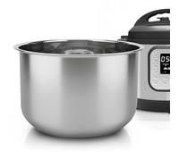 Linkidea Cuve intérieure en Acier Inoxydable pour cuiseur à Riz, Compatible avec l'Instant Pot Duo 7-en-1, Lavable au Lave-Vaisselle, Bol de Remplacement sans revêtement