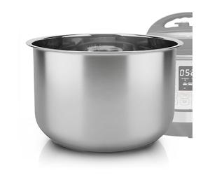 Linkidea Cuve intérieure en acier inoxydable pour cuiseur à riz, compatible avec l'Instant Pot Duo 7-en-1, lavable au lave-vaisselle, bol de remplacement sans revêtement
