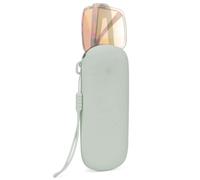 Linkidea Étui à lunettes de soleil surdimensionné, étui pour lunettes à monture large, sac de voyage pour lunettes compatible avec Rayban Aviator Max/Old Aviator/Caravan Reverse Square/plus (Vert)