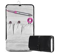 Linkidea Étui de Protection de Voyage Compatible avec Dyson Airwrap Styler, Sac de Rangement Portable pour Fer à friser à Suspendre, Sac de Voyage avec Crochet de Suspension (Noir), Noir, Moderne