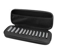 Linkidea Étui de rangement pour lames de tondeuse à 8 lames, organiseur et support de lames de barbier portable à coque rigide compatible avec les lames de tondeuse professionnelles Wahl, Andis, Oster
