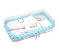 Linkidea Étui de rangement pour tondeuse bikini, compatible avec Braun Epilator Silk-epil 9, 7, Panasonic ES-AWL6AG, Remington Smooth & Silky Trimmer, sac d'épilation de voyage pour femme (blanc)