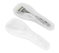 Linkidea Étui de Support de Rasoir 2 pièces, étui Rigide de Protection Portable, étui de Tondeuse Manuel, Compatible avec Fusion 5 ProGlide, Sensor 3, SkinGuard, Pace 6 Pro (Blanc)
