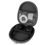 Linkidea Étui de transport pour casque compatible avec Jabra Evolve2 75, Logitech H820e, Grado SR80, sac de voyage rigide avec câble, rangement de chargeur (gris)