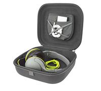 Linkidea Étui de transport pour casque compatible avec Skullcandy Hesh, Hesh 2.0, CruSher, GRIND, Navigator, étui de voyage rigide avec câble, rangement chargeur (gris)