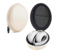 Linkidea Étui de transport pour écouteurs compatible avec Beats Studio3.0, Studio2.0, Skullcandy Crusher ANC, Crusher sans fil, pliable, coque rigide de rechange (or mat)
