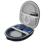 Linkidea Étui de transport pour écouteurs compatible avec JBL Tune 500BT, T500bt, T600BTNC, Live 400BT, T450BT, E45BT Case, étui de voyage rigide de protection avec câble, chargeur de rangement (noir)