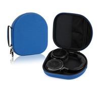 Linkidea Étui de transport pour écouteurs compatible avec Sennheiser PXC 550-II, Corsair Virtuoso PRO, JBL Live 650BTNC, coque de protection rigide de rechange avec rangement pour câbles (bleu)
