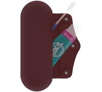 Linkidea Étui de Voyage Manuel pour Brosse à Dents et Dentifrice, Compatible avec Colgate ExtraClean, Oral-B CrossAction, Sac de Transport en Silicone avec Fermeture magnétique, boîte de Rangement de