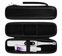 Linkidea Étui de Voyage pour Brosse à Dents électrique avec Poche pour tête de Rechange, Compatible avec Les brosses à Dents Oral-B IO Series et Philips Sonicare, avec Housse de Protection Rigide