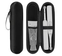 Linkidea Étui de voyage pour brosse à dents électrique et dentifrice,étui rigide pour deux brosses à énergie déplorable avec rangement pour dentifrice,compatible avec Spinbrush Pro et Philips Sonicare