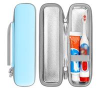 Linkidea Étui de voyage pour brosse à dents électrique pour enfants avec doublure imperméable, sac de transport rigide portable, boîte de rangement de protection compatible avec Philips Sonicare