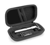 Linkidea étui de voyage pour rasoir de sécurité à coque rigide pour rasoirs à manche long/court, compatible avec les rasoirs de sécurité Merkur, Vikings, WEISHI à double tranchant