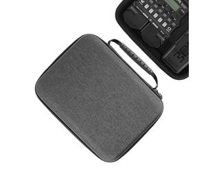 Linkidea Étui de Voyage Rigide Compatible avec processeur Multi-Effets Zoom G1X Four, B1X Four, A1X Four, Guitare-Basse (Gris foncé)