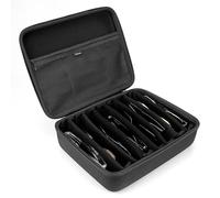 Linkidea Étui rigide extra large pour lunettes de soleil, 8 emplacements, sac de rangement de voyage surdimensionné compatible avec Oakley W0OO9465VE W0OO9471 W0OO9455M RayBan RBS0101S RB4098 RB3825