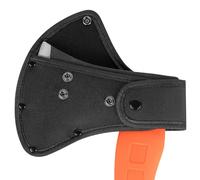 Linkidea Gaine en Nylon pour Hache de 10,2 cm, étui de Protection pour Hache à Double encliquetage, Fourreau pour Outils de bûche, pour Travail en Plein air (Noir)