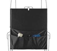 Linkidea Housse de plateau d'avion avec poches, pochettes pour dossier de siège et rangement pour articles personnels, essentiels de voyage hygiéniques pratiques pour le vol (noir)