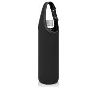 Linkidea Housse en néoprène pour Bouteille d'eau Compatible avec Les Bouteilles jetables Lifewtr 16,9/20 FL oz, Smartwater 16,9/20 FL oz (Noir)