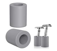 Linkidea Lot 2 cartouches rasoir de sécurité en terre de diatomées, ouverture de 7/8" de diamètre, compatible avec les rasoirs de sécurité Vikings, les rasoirs de sécurité Merkur à double tranchant