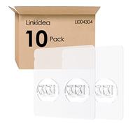 Linkidea Lot de 10 crochets adhésifs de rechange pour étagère d'angle de salle de bain ou cuisine