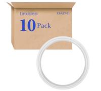 Linkidea Lot de 10 joints de rechange en silicone, ajustement parfait pour les bocaux Thermos Stainless King, s'adapte parfaitement aux contenants de 16 onces et 24 onces (blanc)