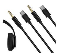 Linkidea Lot de 2 câbles audio de type C compatibles avec B S0lO 3.0, S0lO 2.0, Studio 3, Studio 2, Mix, S0lO HD, USB-C vers câble auxiliaire TRS de 3,5 mm (100 cm)