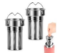 Linkidea Lot de 2 infuseurs à thé pour thé en vrac, compatibles avec CamelBak Chute Mag, bouchon de transport 590 g/708,7 g/946,2 g/1234 g, filtre en maille en acier inoxydable 304, diffuseur, filtre