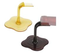 Linkidea Lot de 2 porte-bouteilles de vin de table, compatibles avec les bouteilles de vin standard, idéal pour bar, cuisine, salle à manger, maison, bureau, compatible avec un décor moderne