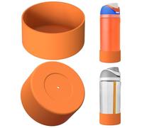 Linkidea Lot de 2 Protections antidérapantes pour Bouteille d'eau Owala FreeSip 473 ML et FreeSip Tritan 750 ML, en Silicone (Orange)