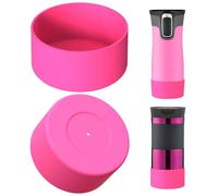 Linkidea Lot de 2 protège-Bouteilles compatibles avec Contigo West Loop 2.0 16oz/20oz/24oz, Huron 2.0 16oz/20oz, Protection antidérapante en Silicone (Rose)