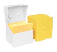 Linkidea Lot de 2 récipients à fromage tranché, support en plastique ABS avec couvercles à rabat, organiseur de cuisine étanche, conservation des aliments dans le réfrigérateur