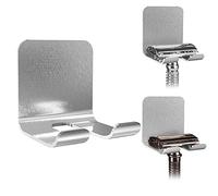 Linkidea Lot de 2 support mural pour rasoir de sécurité, crochet de rasoir mural, support de rasoir auto-adhésif compatible avec Vikings, Merkur double tranchant