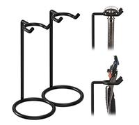 Linkidea Lot de 2 supports de rasoir de sécurité en acier inoxydable, support de rasoir de voyage, compatible avec rasoir de sécurité à long manche, Fusion 5, ProShield, Mach 3 (noir)