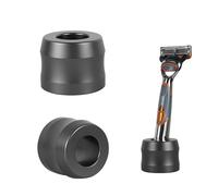 Linkidea Lot de 2 supports de rasoir en alliage d'aluminium, diamètre d'ouverture de 22 mm, support de rasage pour homme pour comptoirs de salle de bain, compatible avec Fusion 5 Power, ProGlide
