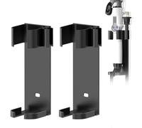 Linkidea Lot de 2 Supports muraux pour Fer à friser (diamètre inférieur à 3,5 cm), Organiseur de Rangement pour Outils de Coiffure, Support de Suspension pour fers Plats et lisseurs