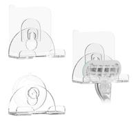 Linkidea Lot de 3 supports pour rasoir de salle de bain, support mural à ventouse et adhésif, compatible avec Fusion 5, ProGlide Shield, Vector 3 et Sensor 3