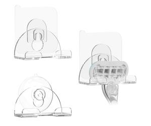 Linkidea Lot de 3 supports pour rasoir de salle de bain, support mural à ventouse et adhésif, compatible avec Fusion 5, ProGlide Shield, Vector 3 et Sensor 3