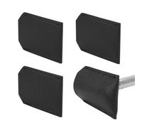 Linkidea Lot de 4 housses de protection pour tête de rasoir de sécurité, housse de voyage pour rasage faite à la main, accessoires de voyage pour rasoir à double tranchant (Noir)